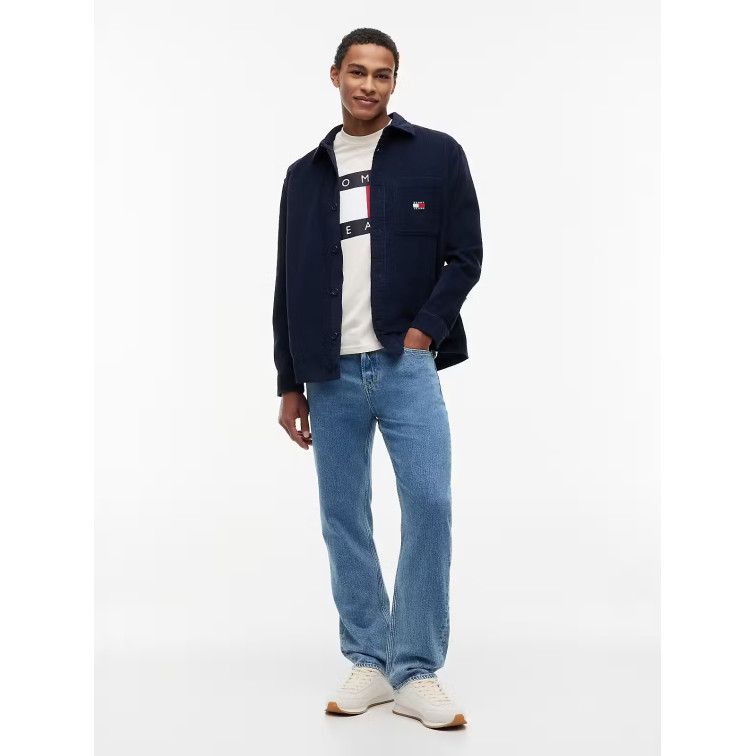 chemise homme  tommy hilfiger tjm brick cord overshirt ext