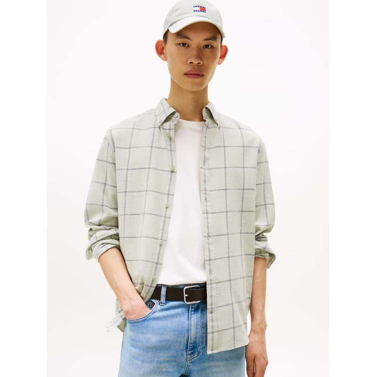 homme tjm essntl twill check reg shi m1c