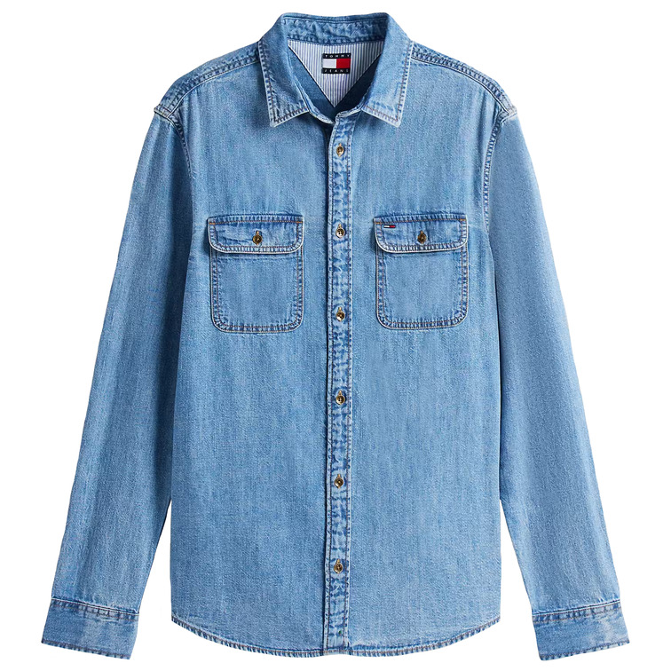 homme ls regular denim shirt ext 1a5