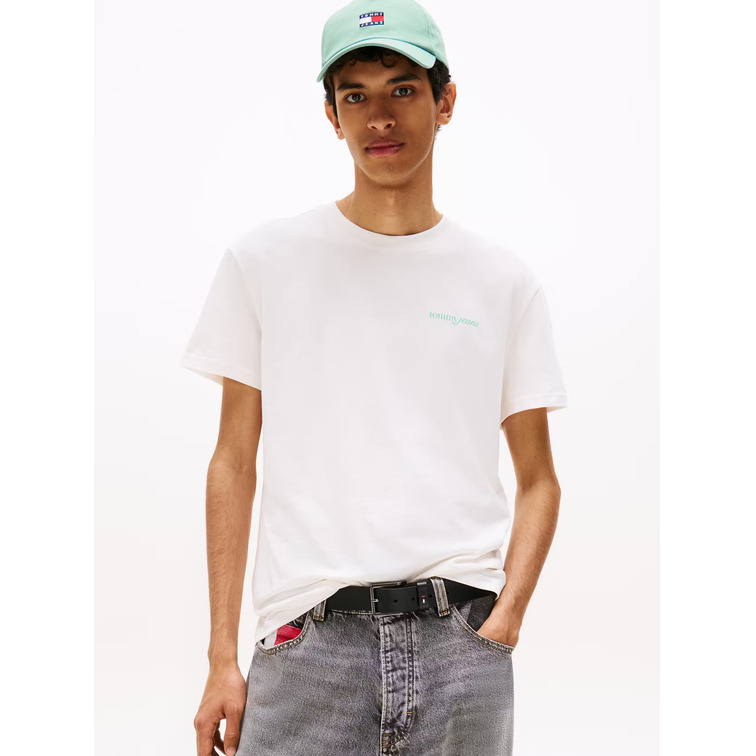homme tjm reg blur script back tee ybh