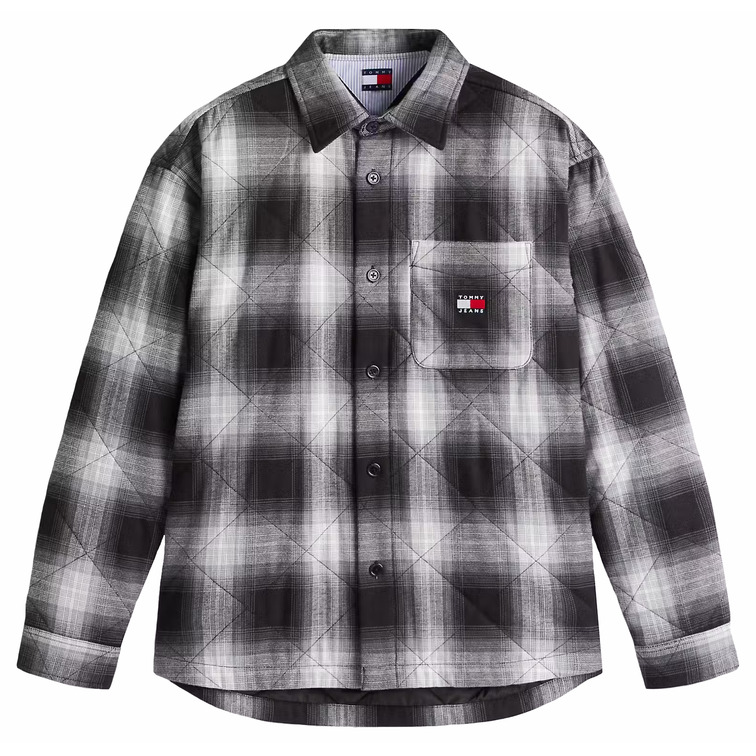 chemise homme  tommy hilfiger tjm quilted padded overshirt