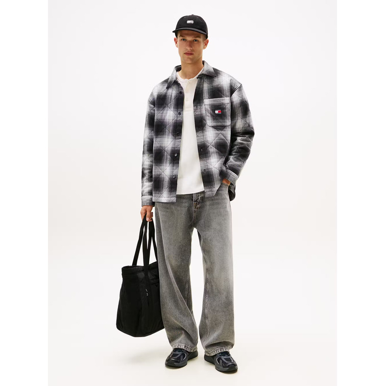 chemise homme  tommy hilfiger tjm quilted padded overshirt