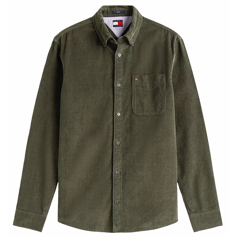 chemise homme  tommy hilfiger tjm reg baby cord shirt ext