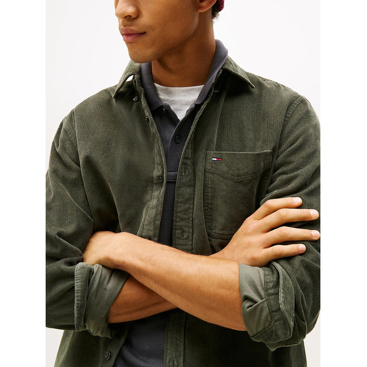 chemise homme  tommy hilfiger tjm reg baby cord shirt ext