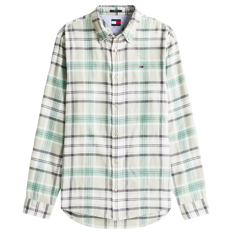 homme tjm reg flannel check shirt ex 0h7