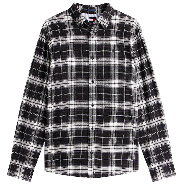 chemise homme  tommy hilfiger tjm reg flannel check shirt ex