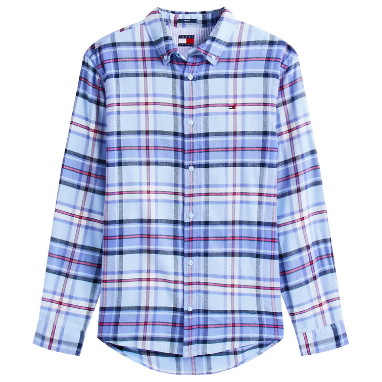 homme tjm reg flannel check shirt ex c1t