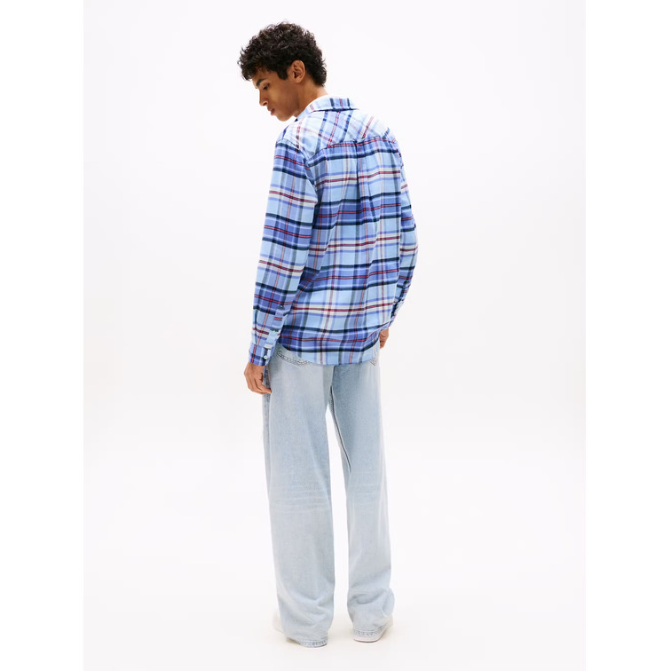 homme tjm reg flannel check shirt ex c1t