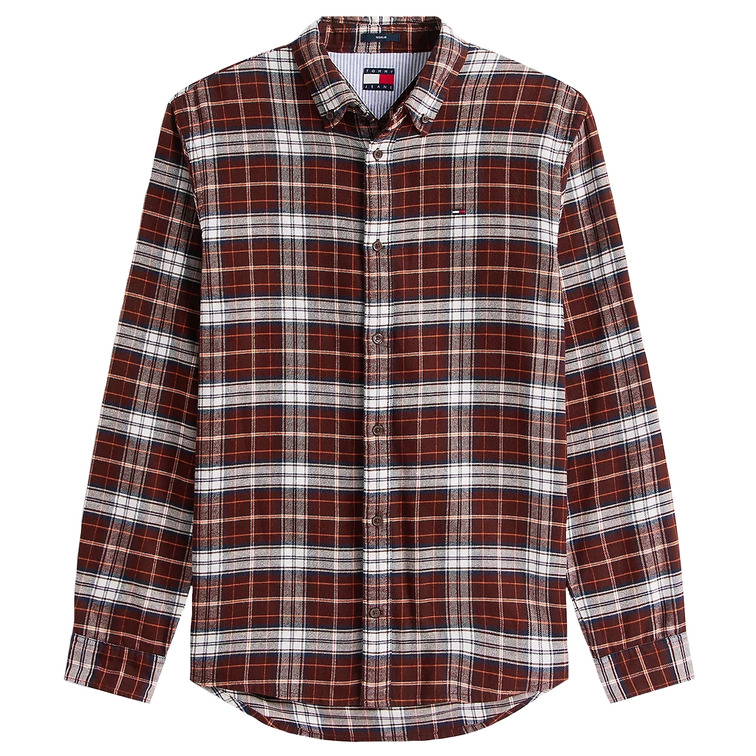 chemise homme  tommy hilfiger tjm reg flannel check shirt ex