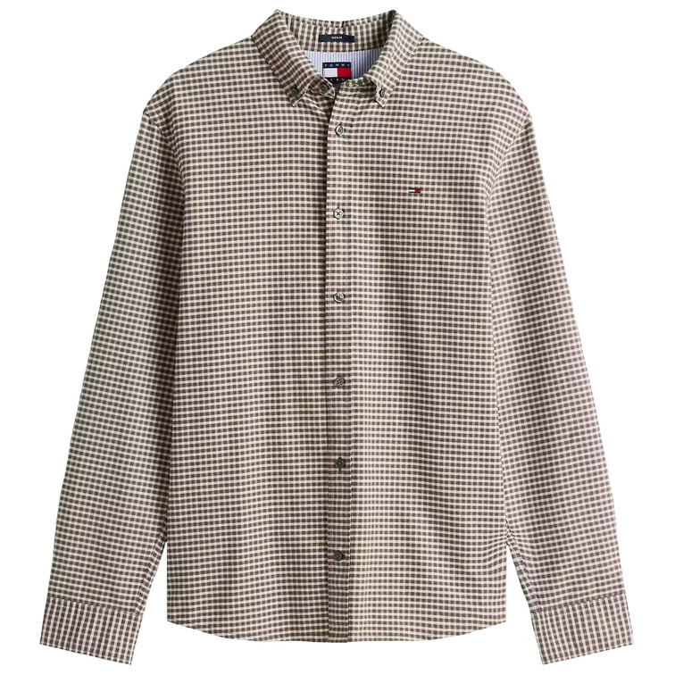 homme tjm reg oxford check shirt ext mrh