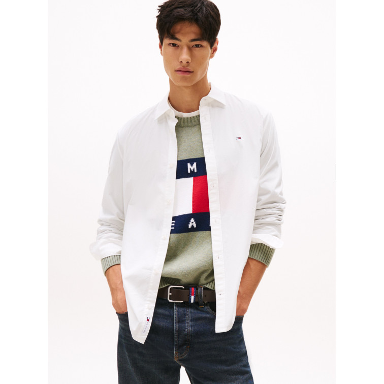 chemise homme  tommy hilfiger tjm reg poplin shirt