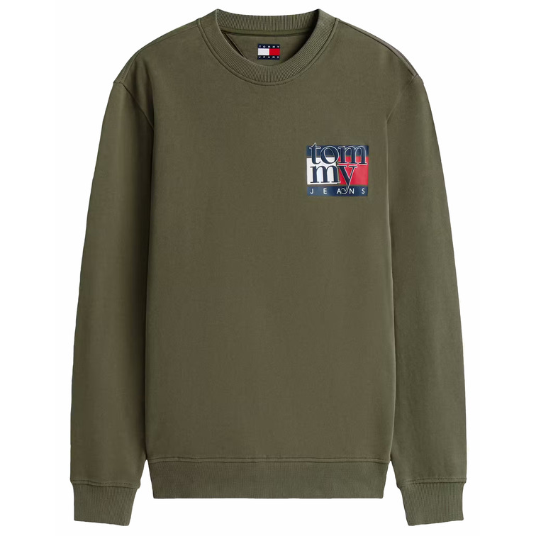sweat-shirt homme  tommy hilfiger tjm reg rwb flag crew ext