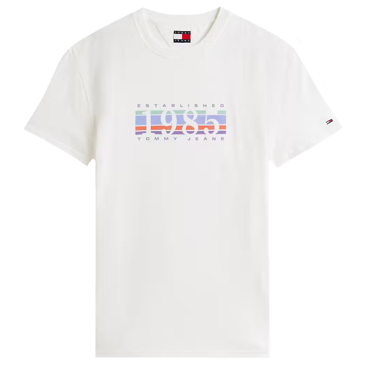 t-shirt homme  tommy hilfiger tjm reg 1985 dna graph ss t ex