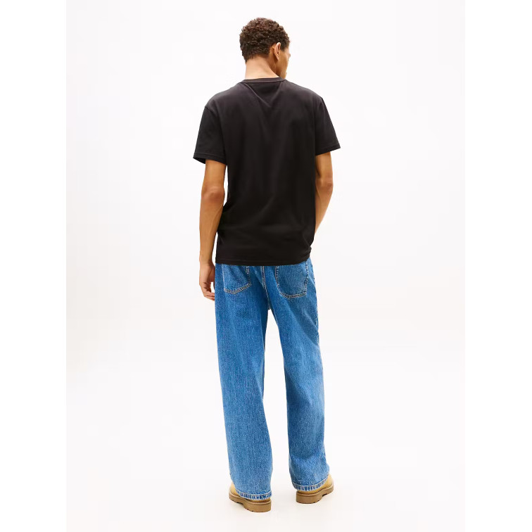 t-shirt homme  tommy hilfiger tjm reg center flag ss tee