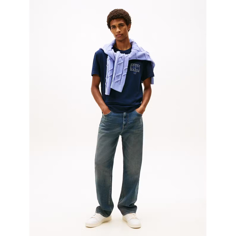 t-shirt homme  tommy hilfiger tjm reg sign spray ss t ext