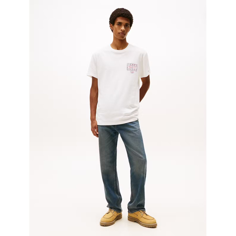 t-shirt homme  tommy hilfiger tjm reg sign spray ss t ext