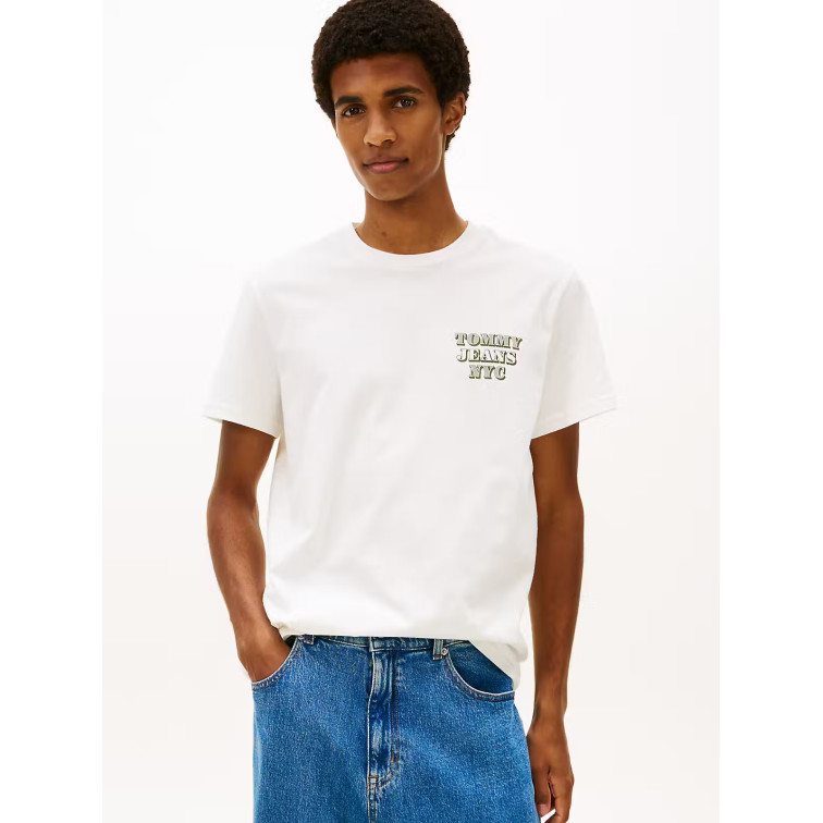 t-shirt homme  tommy hilfiger tjm slim entry bills ss tee