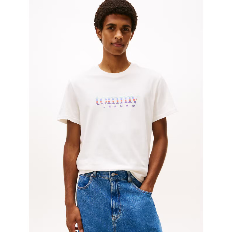 t-shirt homme  tommy hilfiger tjm slim entry dna ss t ext