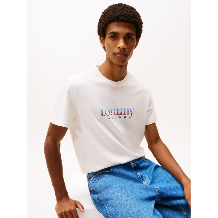 t-shirt homme  tommy hilfiger tjm slim entry dna ss t ext