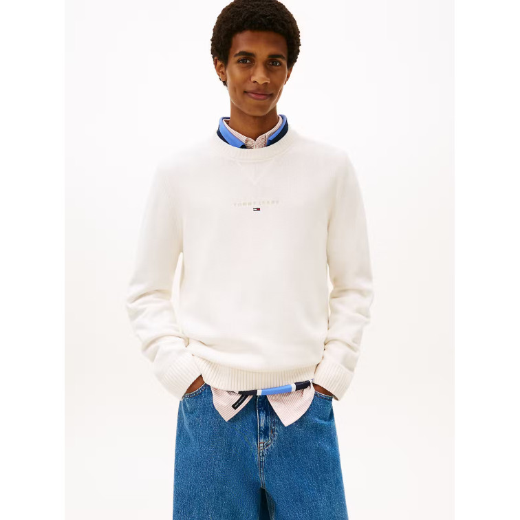 maillot homme  tommy hilfiger tjm  slim tnl linear sweater