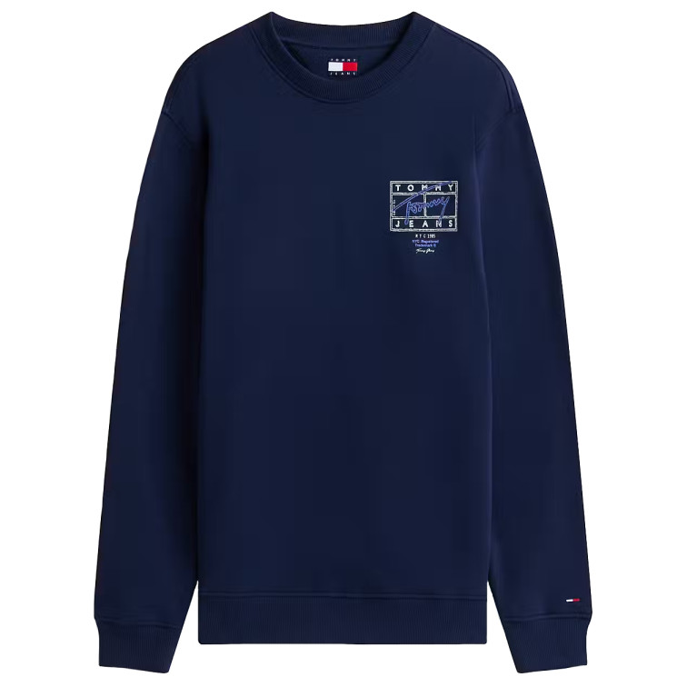 sweat-shirt homme  tommy hilfiger tjm reg entry dna play crew ex