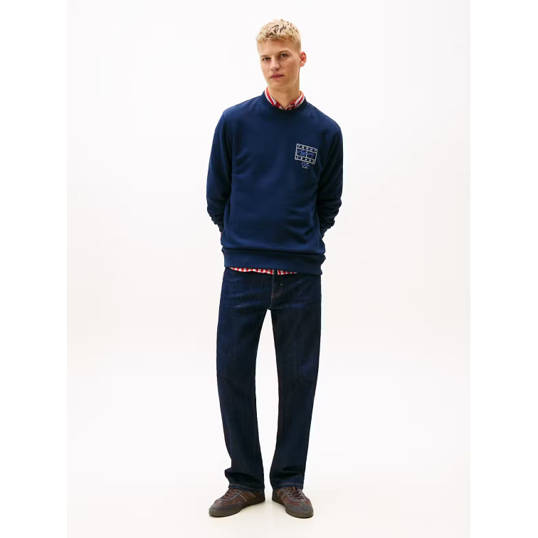 sweat-shirt homme  tommy hilfiger tjm reg entry dna play crew ex