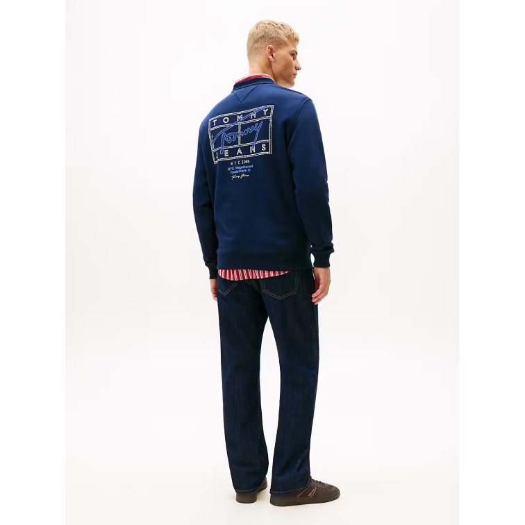 sweat-shirt homme  tommy hilfiger tjm reg entry dna play crew ex