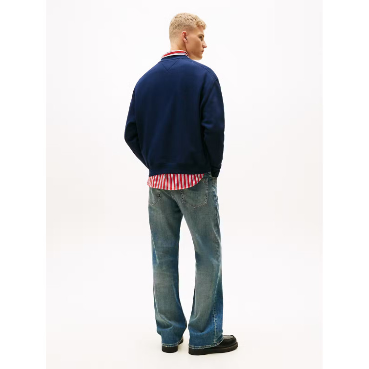 sweat-shirt homme  tommy hilfiger tjm 90s texture graphic crew