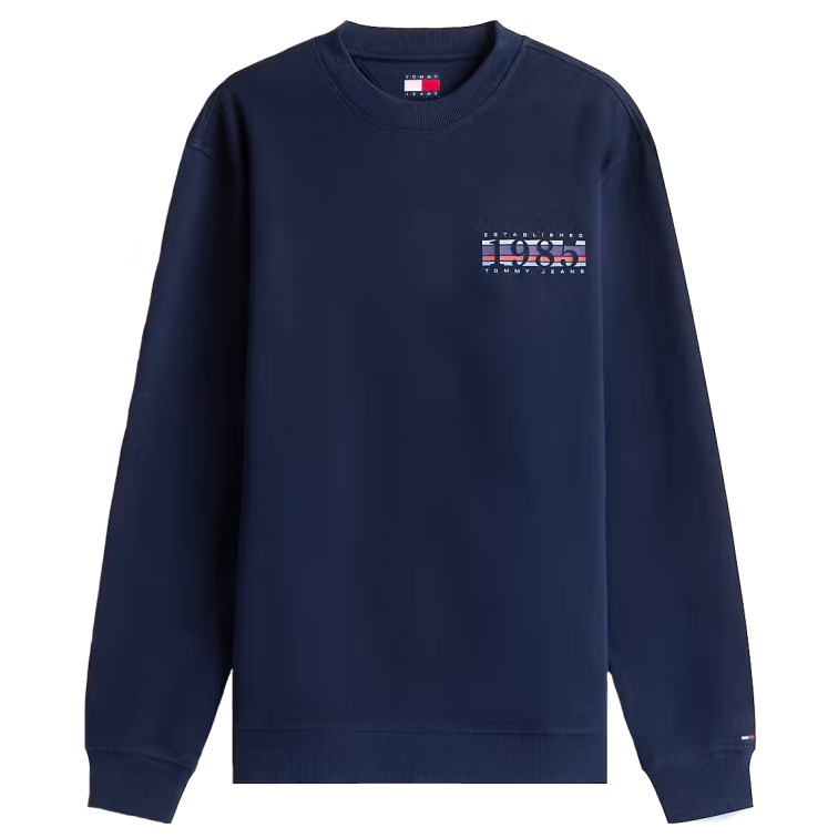 sweat-shirt homme  tommy hilfiger tjm reg entry dna play crew ex