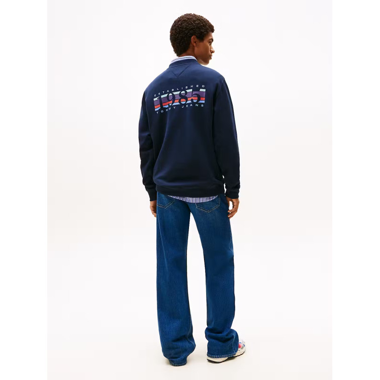 sweat-shirt homme  tommy hilfiger tjm reg entry dna play crew ex