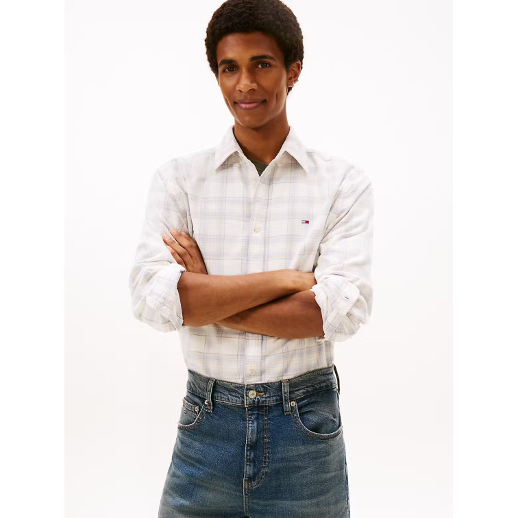 chemise homme  tommy hilfiger tjm reg check cord shirt