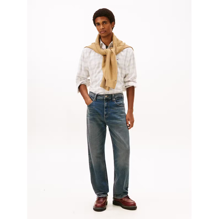 chemise homme  tommy hilfiger tjm reg check cord shirt