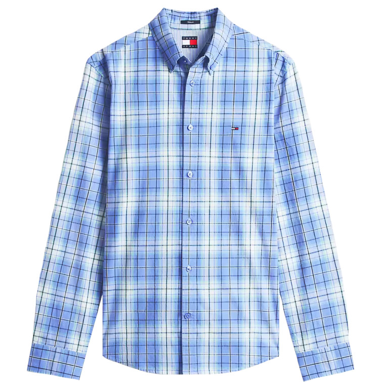chemise homme  tommy hilfiger tjm reg poplin pattern shirt
