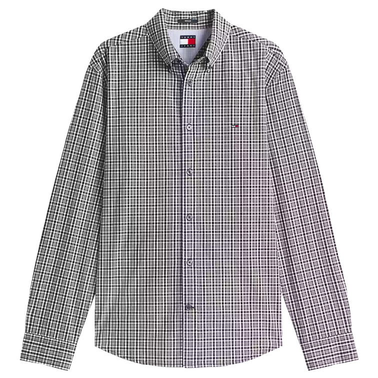 chemise homme  tommy hilfiger tjm reg poplin pattern shirt