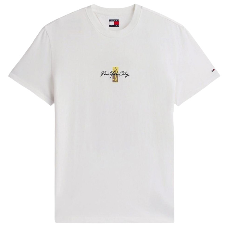 t-shirt homme  tommy hilfiger tjm reg sign block ss tee ext