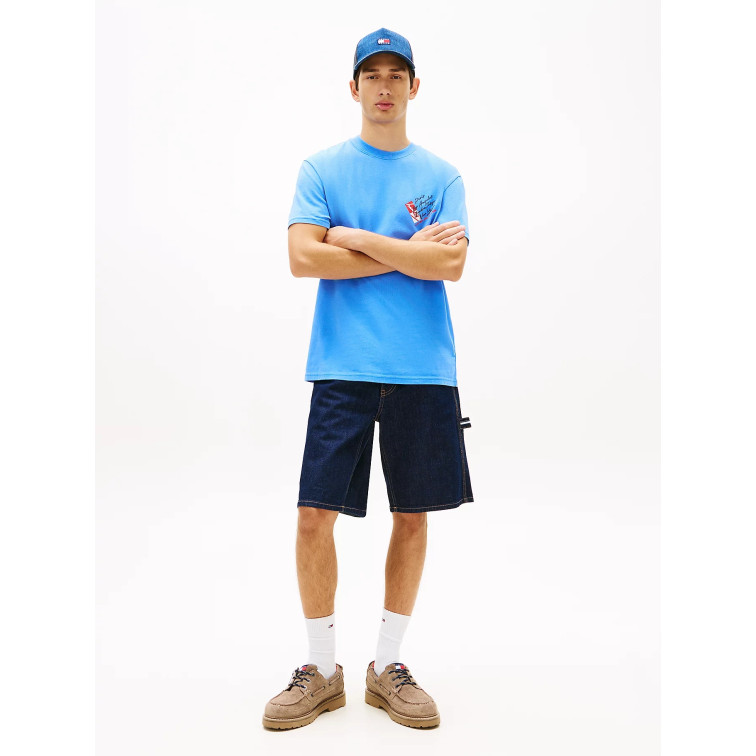 t-shirt homme  tommy hilfiger tjm reg sign shift ss tee ext