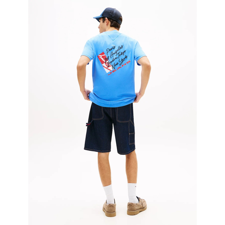 t-shirt homme  tommy hilfiger tjm reg sign shift ss tee ext