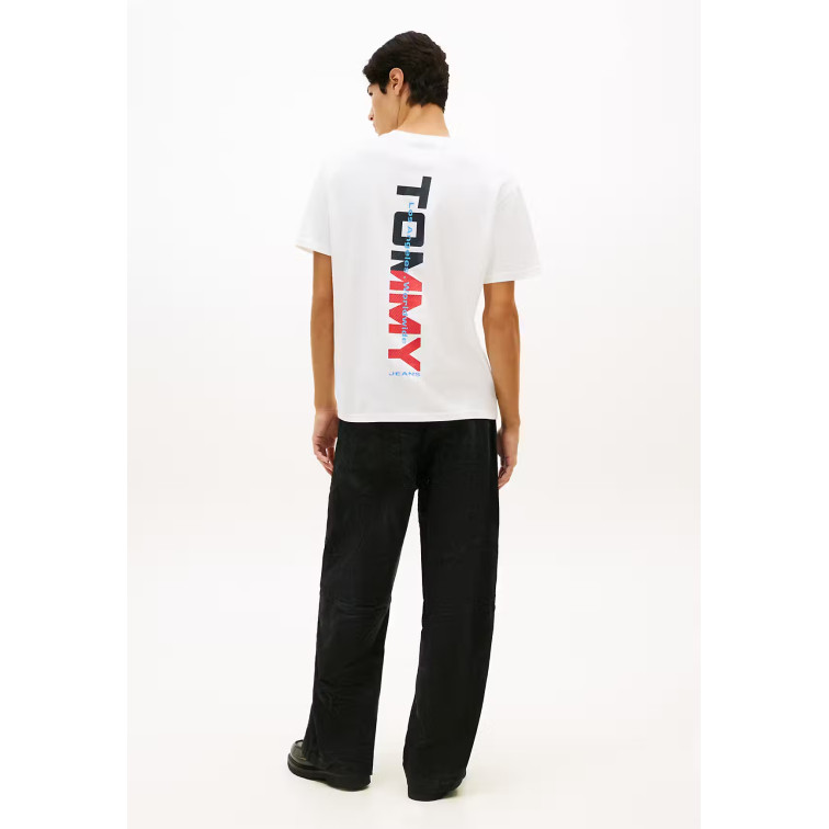 t-shirt homme  tommy hilfiger tjm rlx la backprint ss tee ex