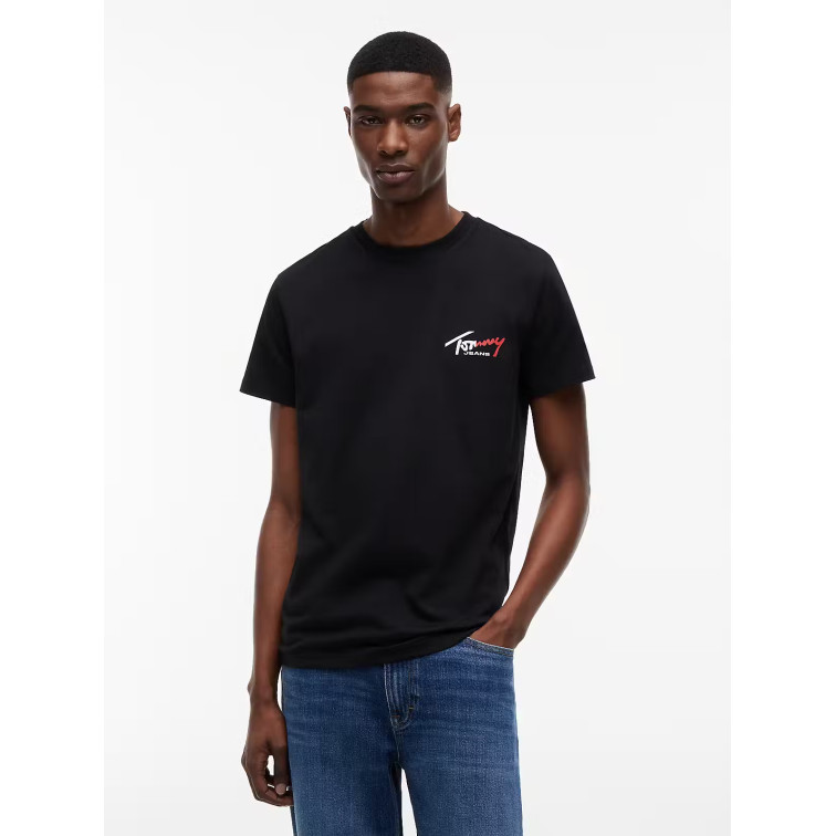 homme tjm slim sign chest ss tee ext bds
