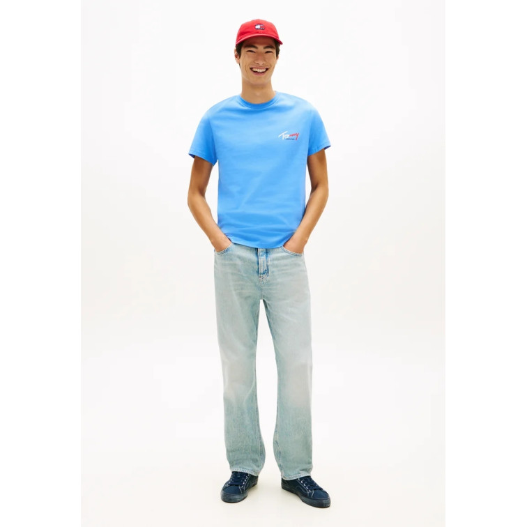 t-shirt homme  tommy hilfiger tjm slim sign chest ss tee ext