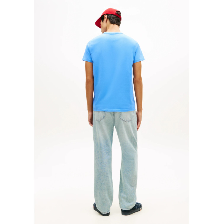 t-shirt homme  tommy hilfiger tjm slim sign chest ss tee ext