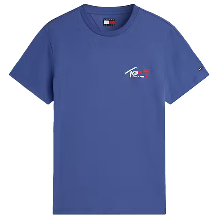 t-shirt homme  tommy hilfiger tjm slim sign chest ss tee ext