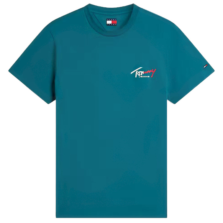 t-shirt homme  tommy hilfiger tjm slim sign chest ss tee ext