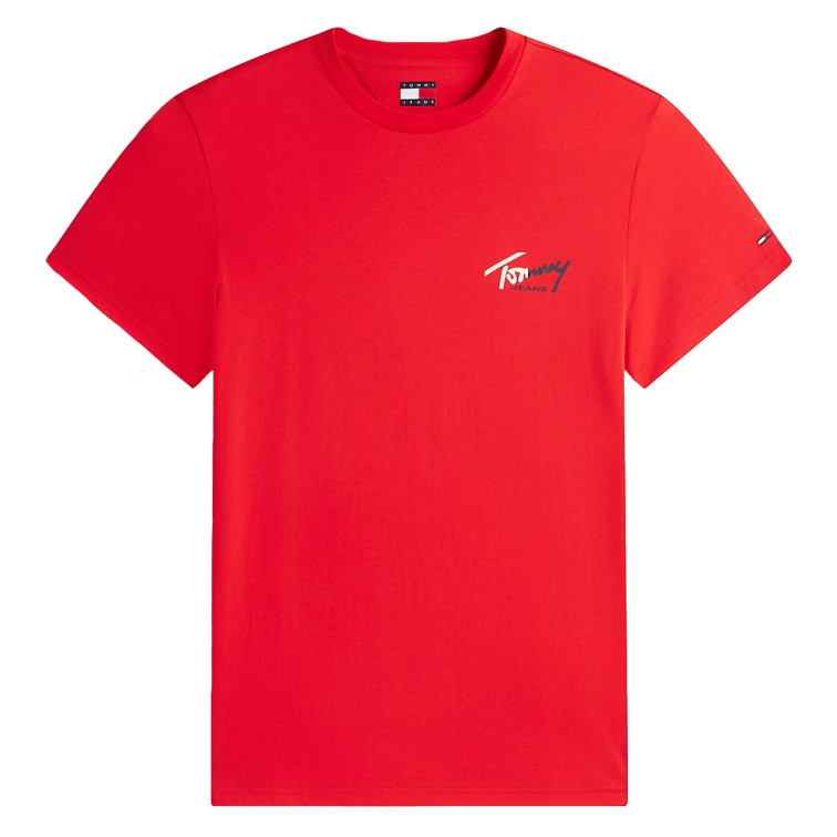 t-shirt homme  tommy hilfiger tjm slim sign chest ss tee ext