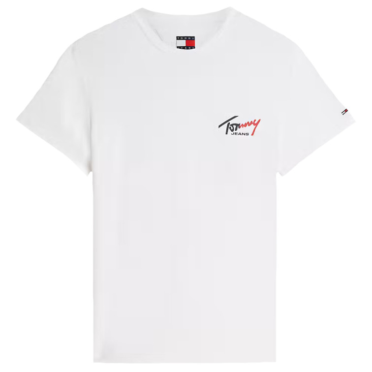 t-shirt homme  tommy hilfiger tjm slim sign chest ss tee ext