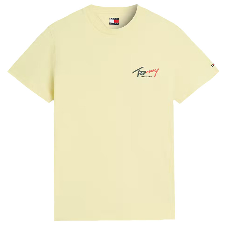 t-shirt homme  tommy hilfiger tjm slim sign chest ss tee ext