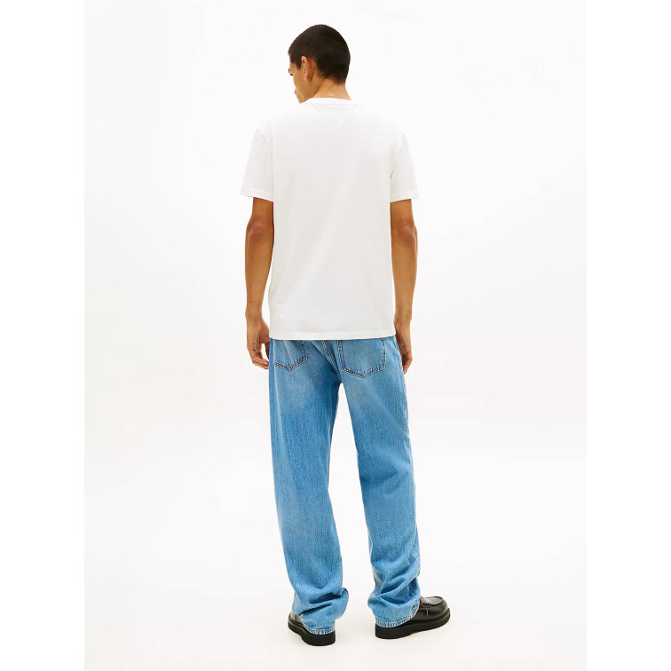 t-shirt homme  tommy hilfiger tjm reg signature stripe t ext