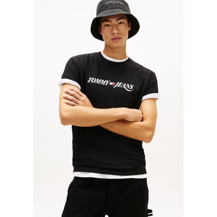 t-shirt homme  tommy hilfiger tjm reg vintage la ss tee