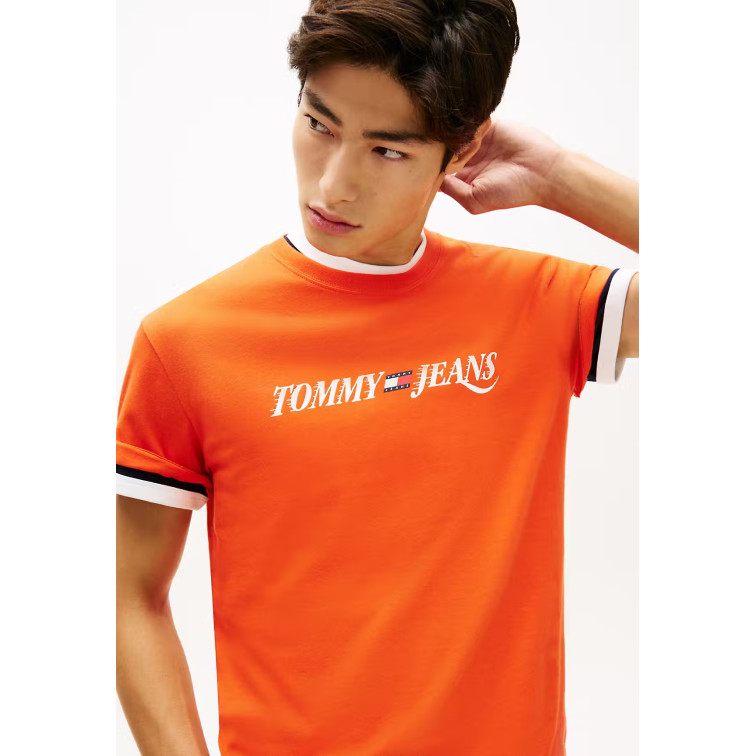 t-shirt homme  tommy hilfiger tjm reg vintage la ss tee