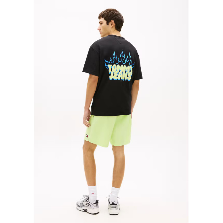 t-shirt homme  tommy hilfiger tjm rlx bubble flame ss tee